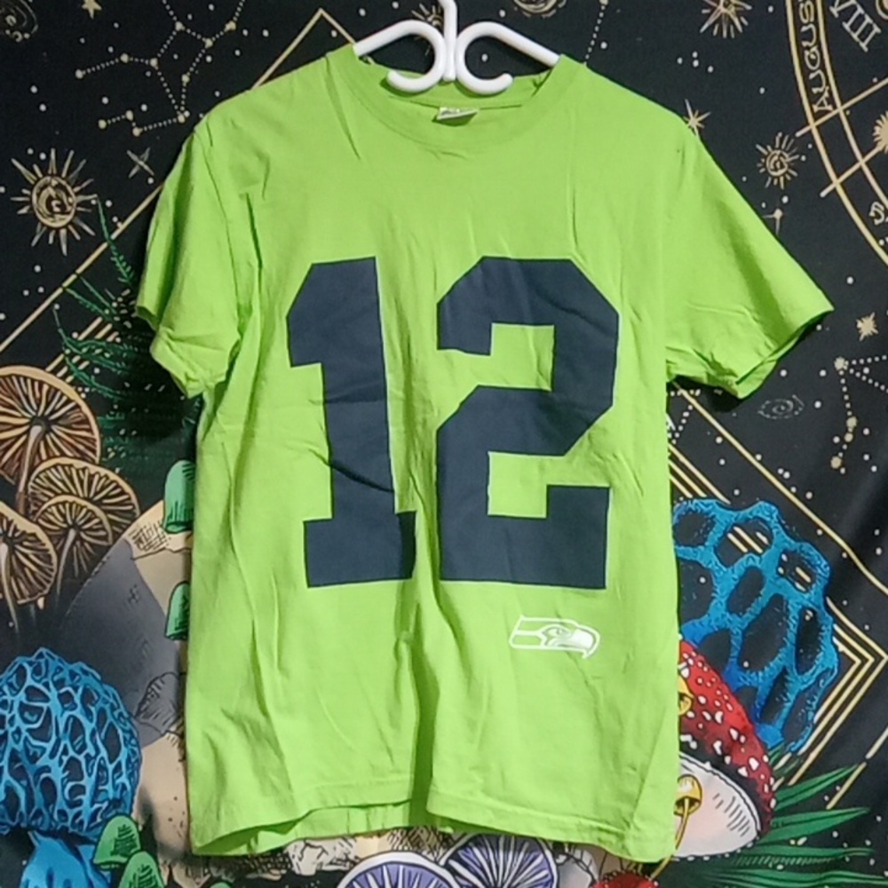 Neon Green Budlight Seatle Seahawks Tee-shirt